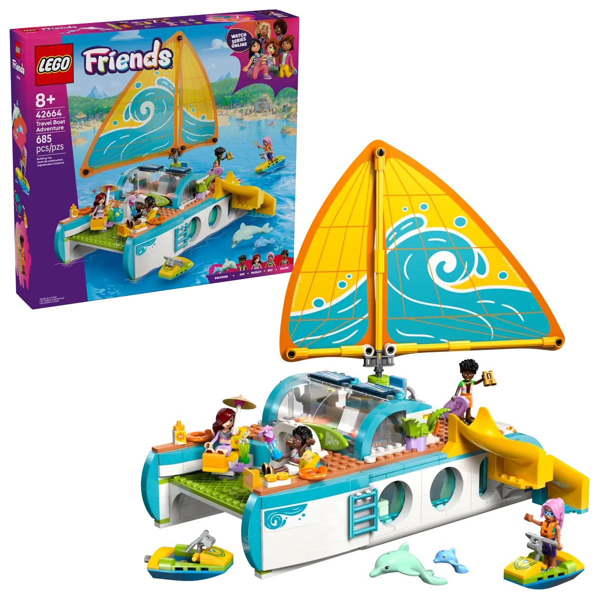 LEGO Friends Travel Boat Adventure 42664