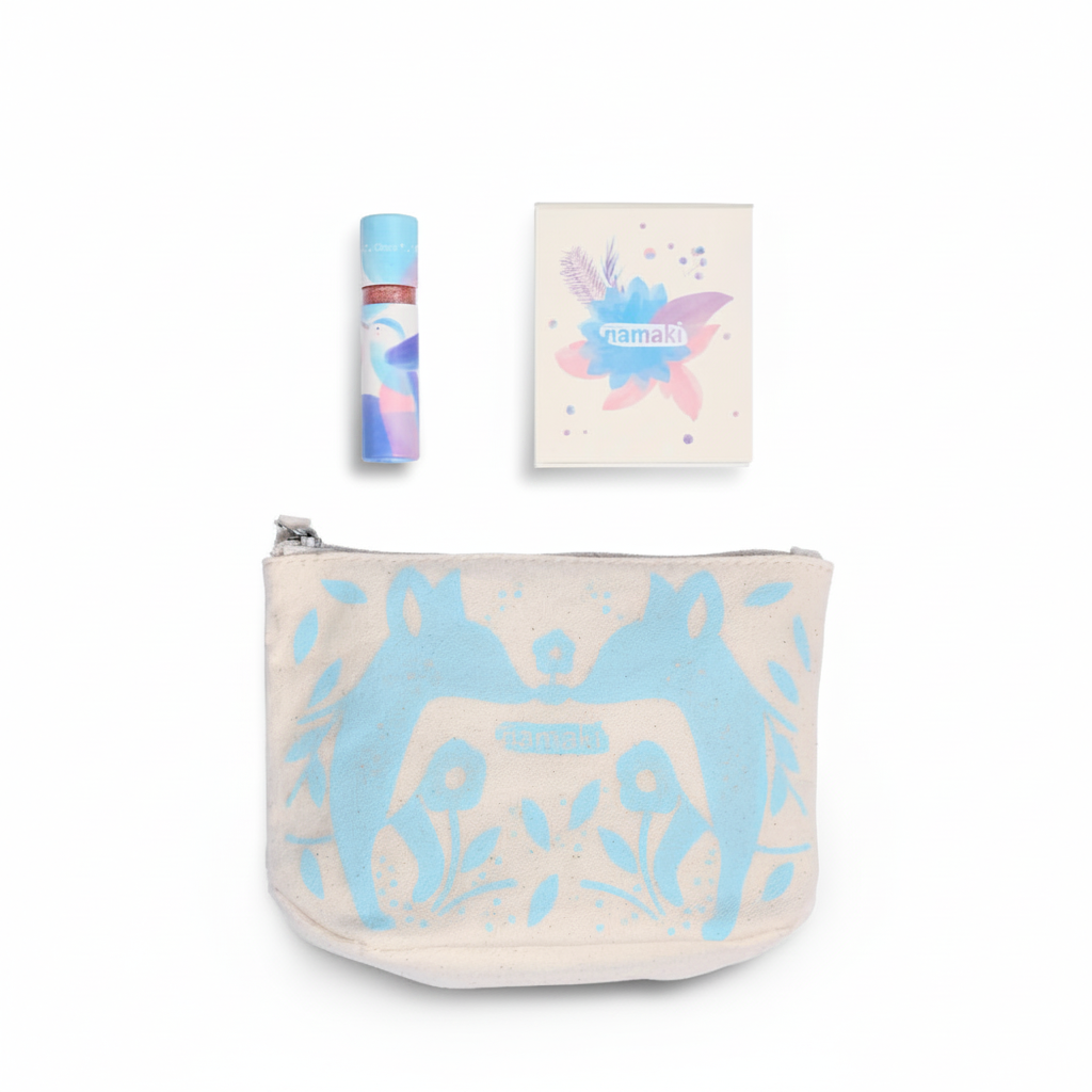 Blue Sparkling Pouch, Kids Makeup Set for Kids 3+