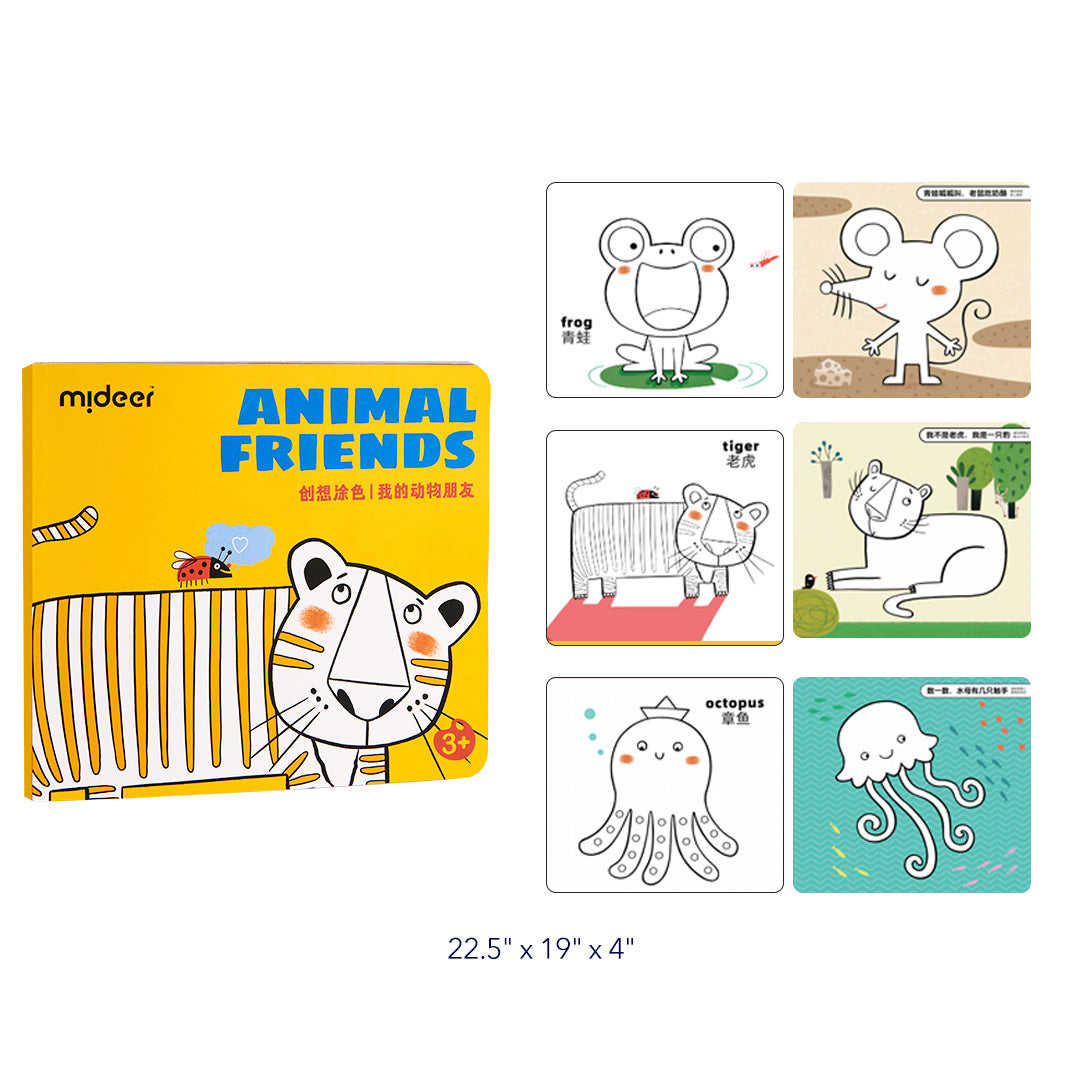 Coloring Book: My Animal Friends, Mideer