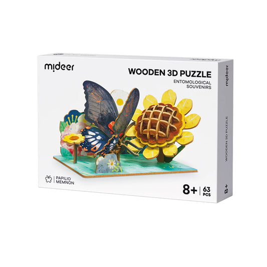 Wooden 3D Puzzle - Entomological Souvenirs (Butterfly)