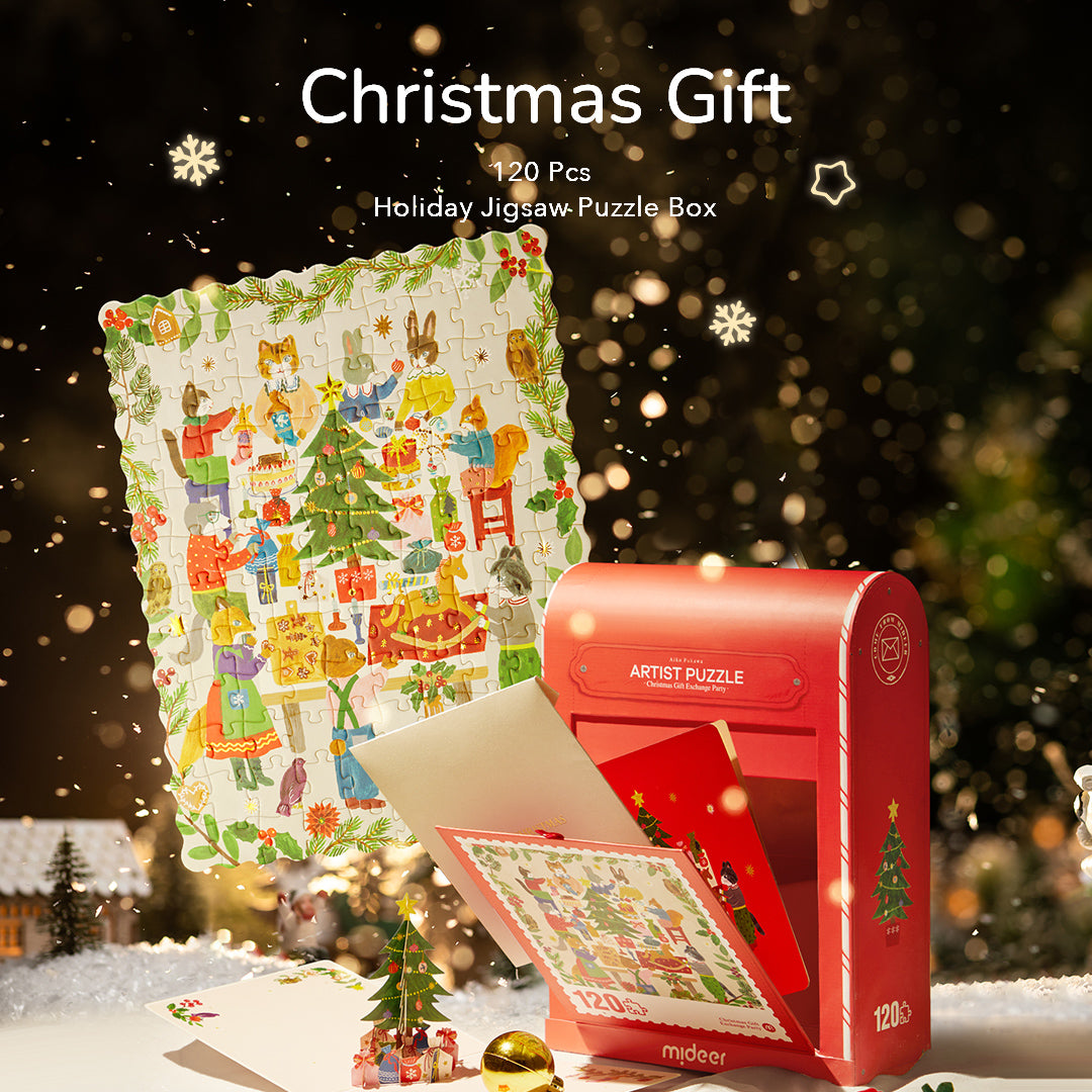Christmas Gift Exchange Party: 120 Pieces, Puzzle for Kids 3+