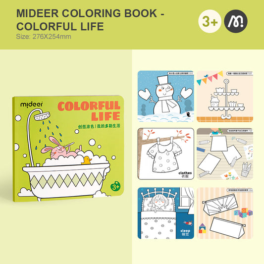 mideer Coloring Book - Colorful Life