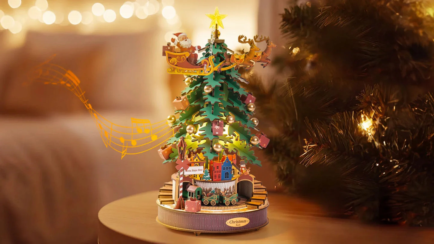 DIY Music Box Christmas Melody Tree AMS01 Rolife