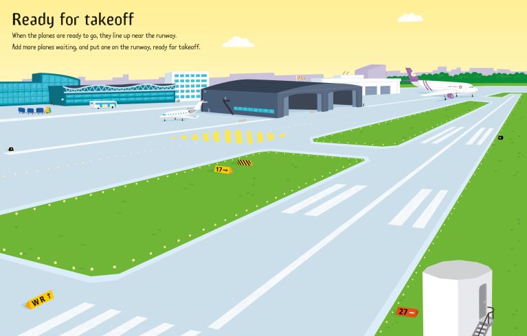 First Sticker Book Airport, Usborne