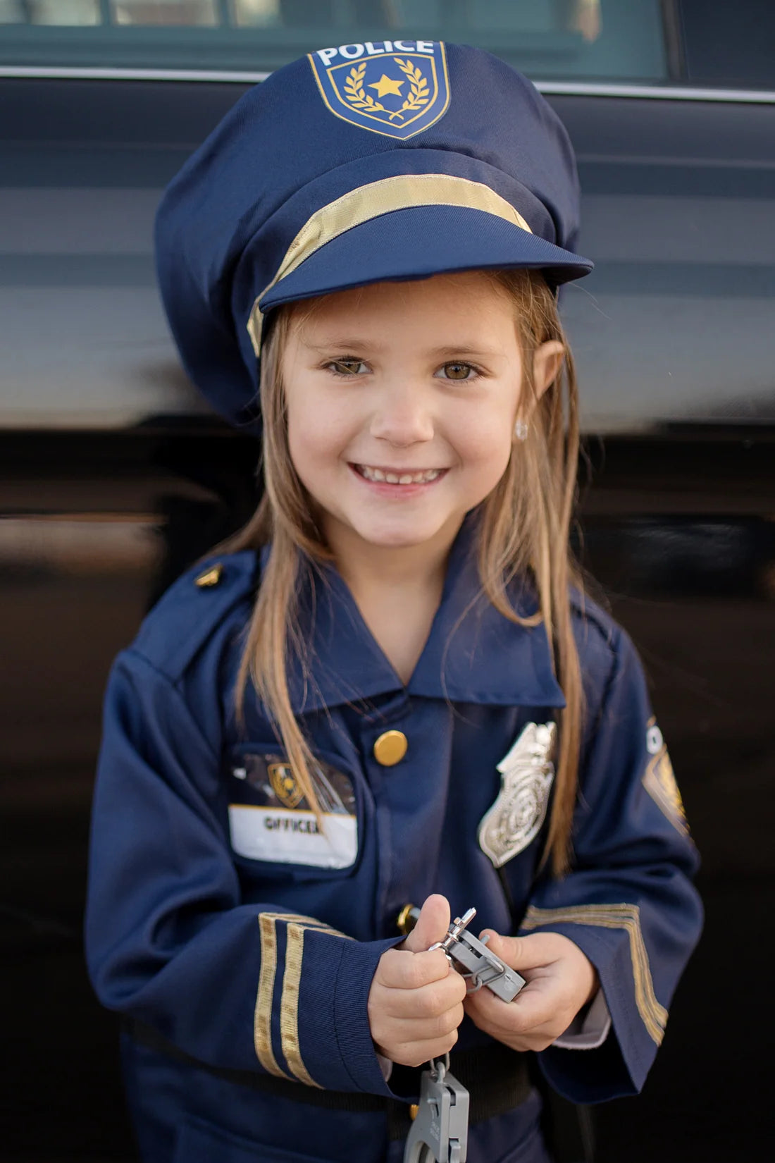 Police Officer Costume Set For Kids 5-6, 5-Piece