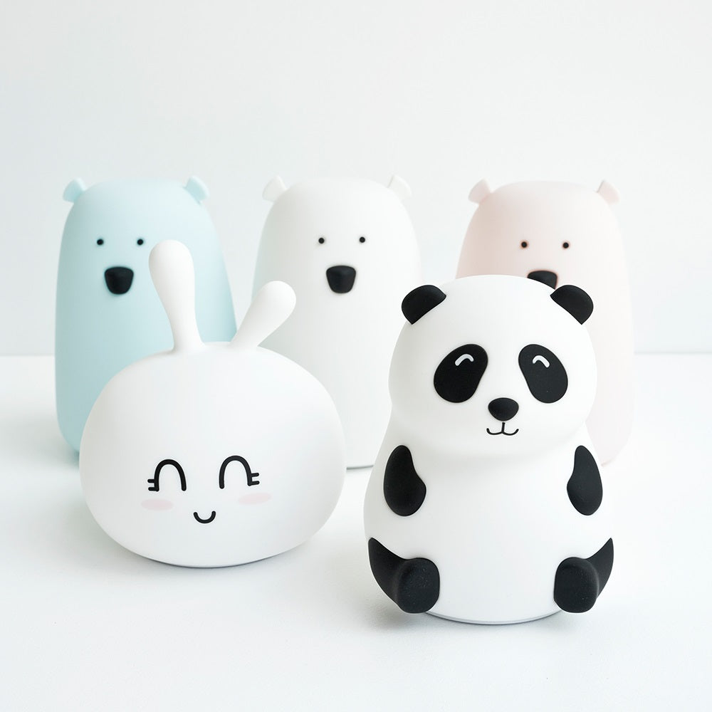 Rabbit & Friends PANDA Silicone lamp white&black