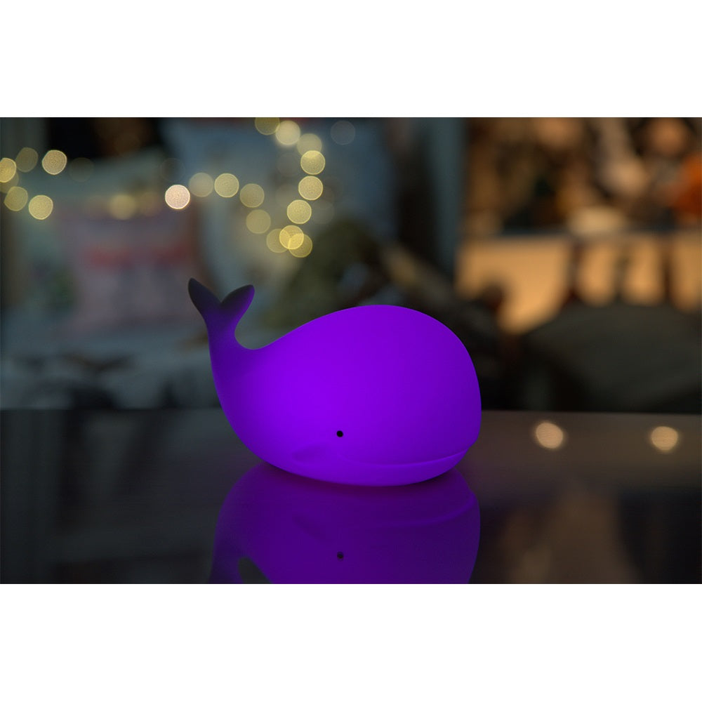 Rabbit & Friends Whale lamp with a remote control