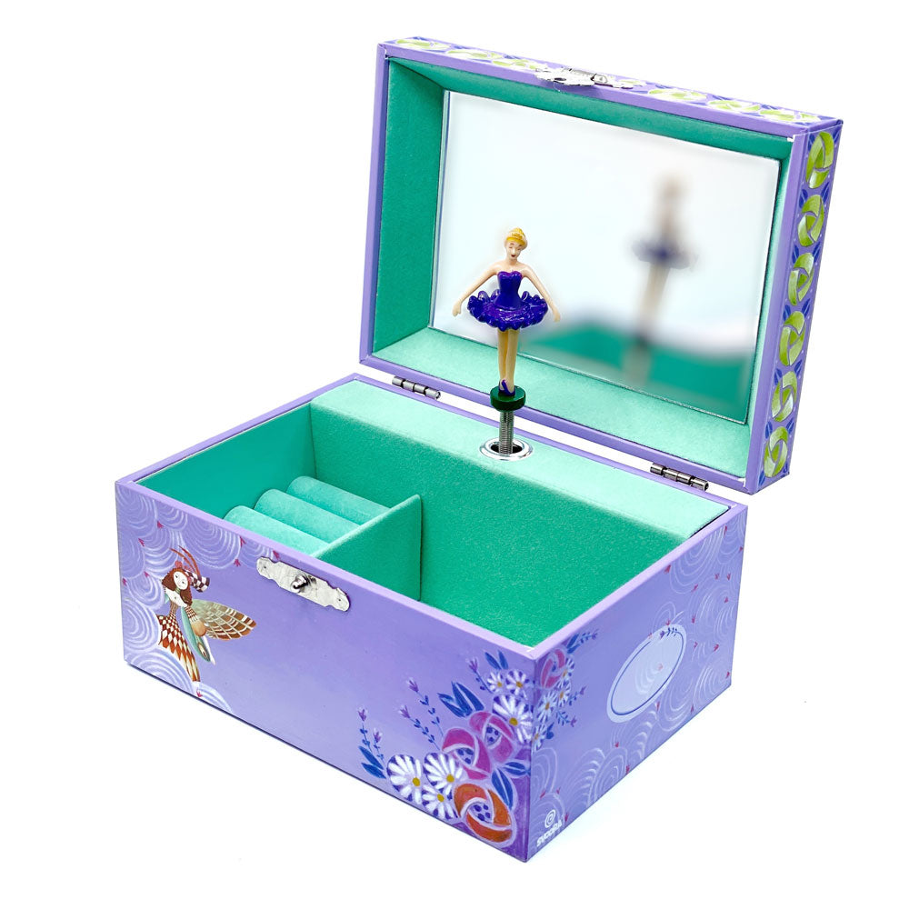 Svoora Musical Jewelry Box ‘Esperides’ with Ring Holder & Wide Mirror ‘Roxane’