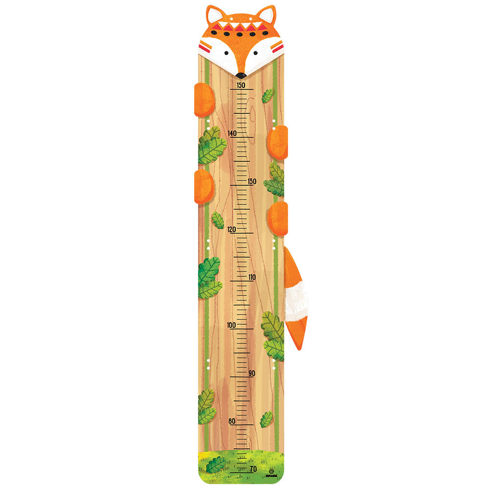 Svoora Childrens Growth Chart Indianimals (Panda, Fox, Bunny, Bear)