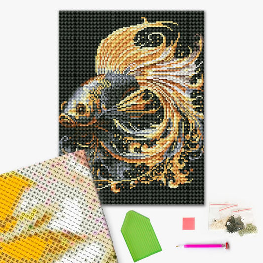 The magic fish Diamond painting, Brushme
