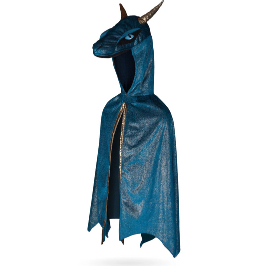 Starry Night Dragon Costume Cape For Kids 7-8