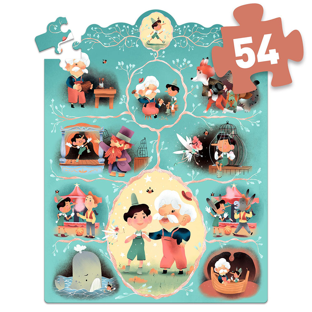 Djeco Puzzle Pinocchio 54 pcs