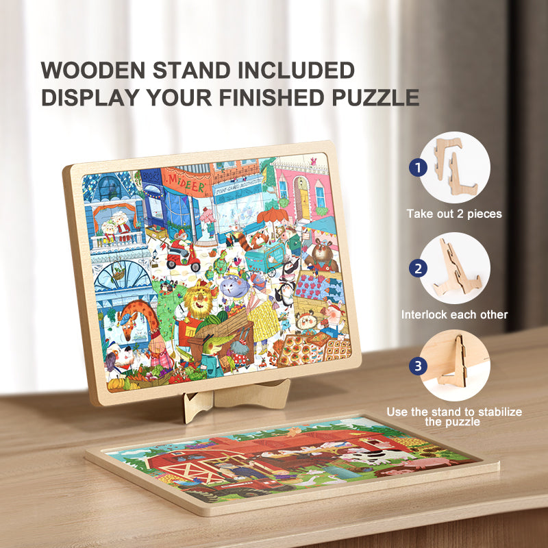 Wooden Puzzle - Dinosaur Kingdom