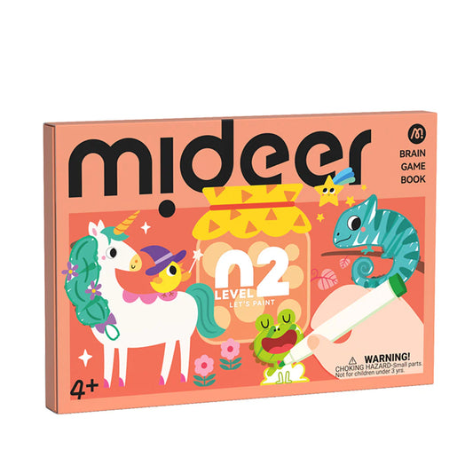 Level Up Brain Gamebook - Let's Paint Level 2, Mideer