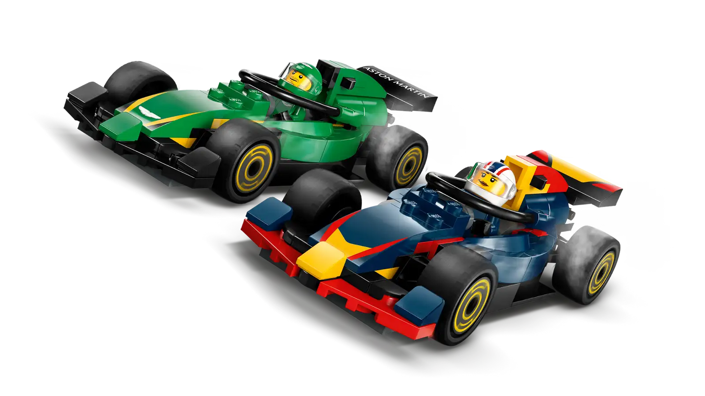 F1 Truck with RB20 & AMR24 F1 Cars 60445, LEGO City