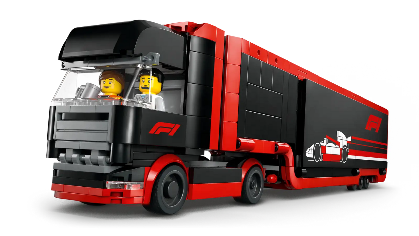 F1 Truck with RB20 & AMR24 F1 Cars 60445, LEGO City