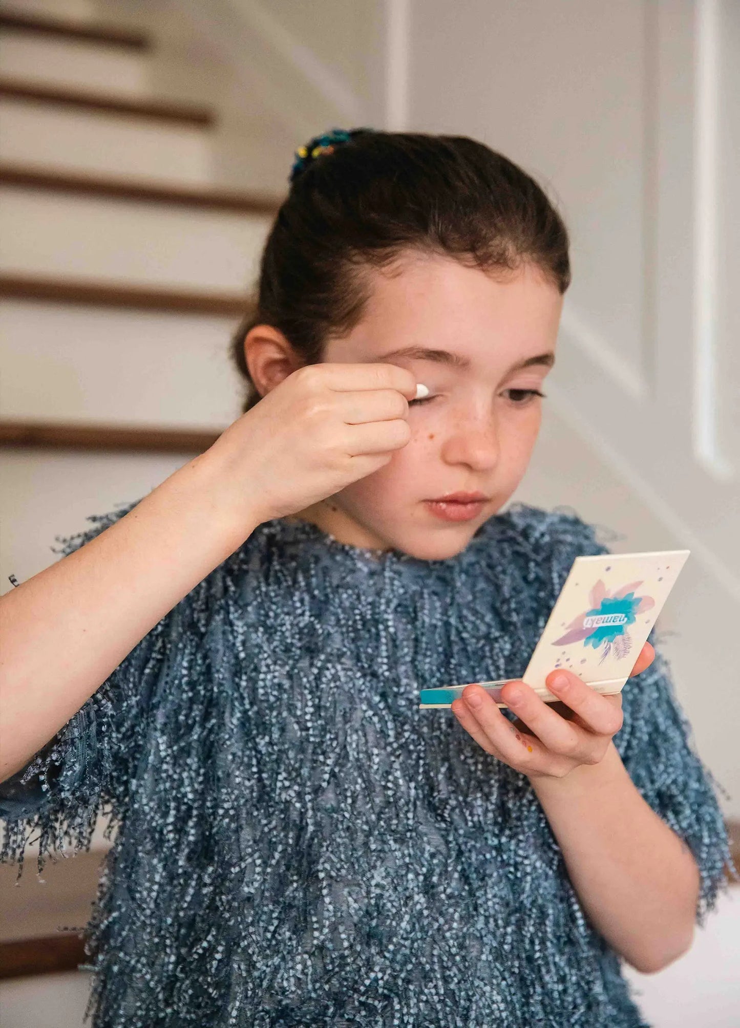 Blue Sparkling Pouch, Kids Makeup Set for Kids 3+