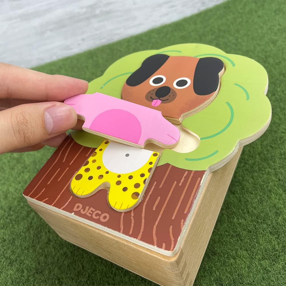 Arbramix, Wooden Animal Puzzle, 2+, 6 Mix-And-Match 3-Piece Animals