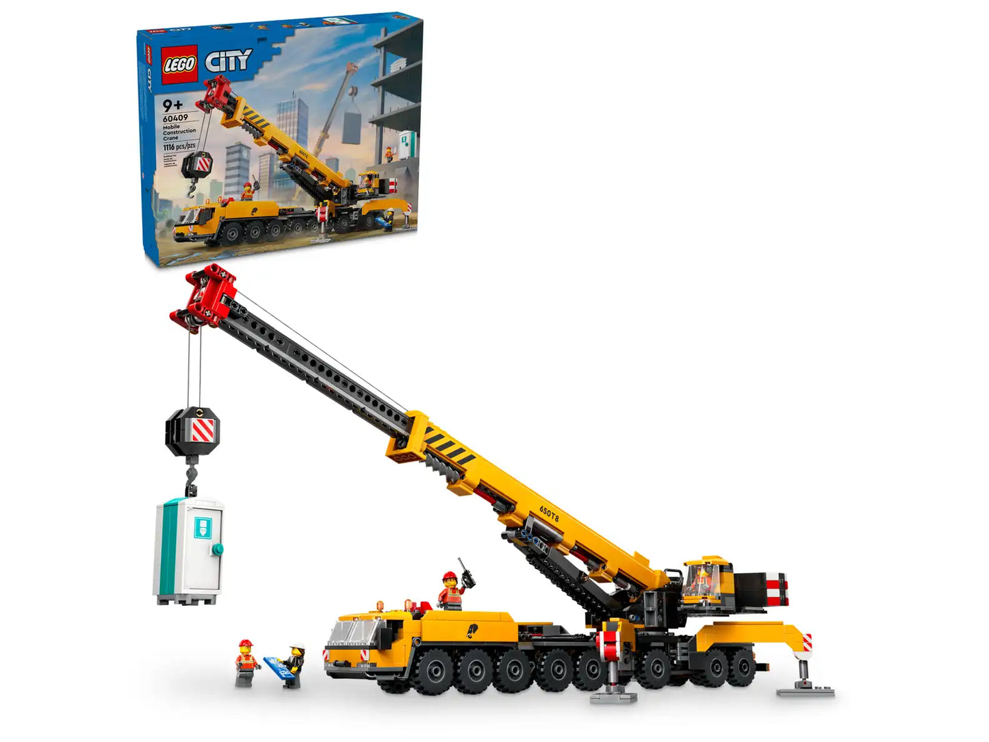 LEGO® City Yellow Mobile Construction Crane toy 60409