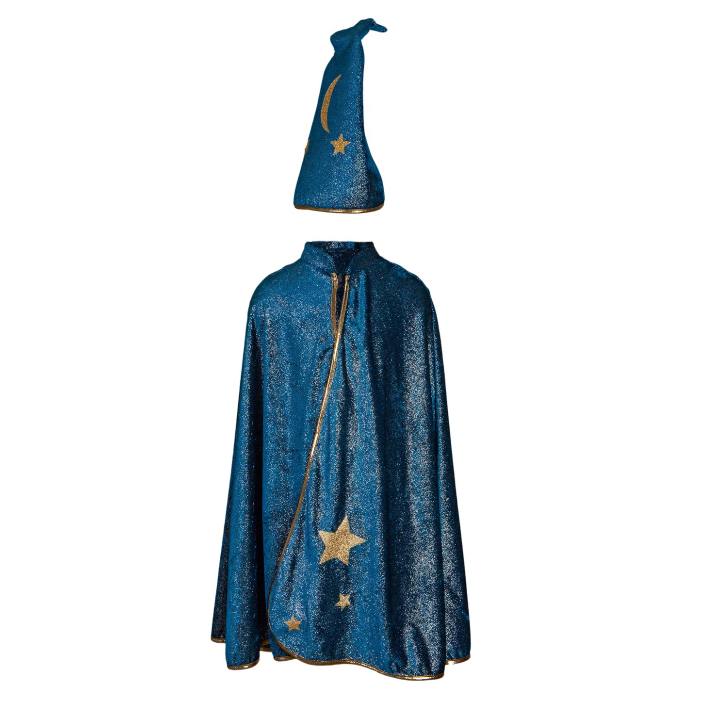 Starry Night Wizard Cape With Hat For Kids 5-6