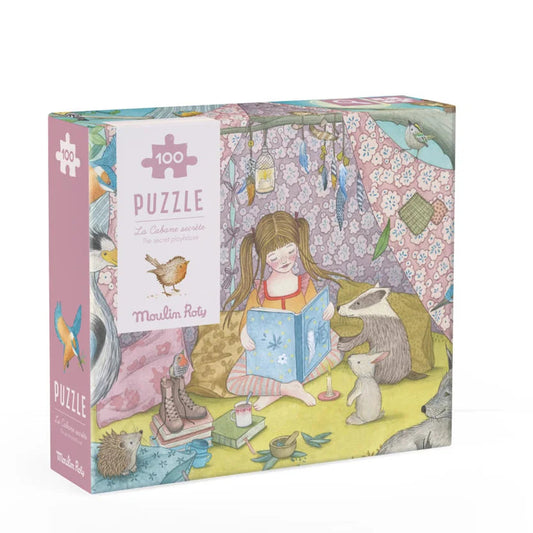 The secret playhouse puzzle Les Rosalies 100PCS, Moulin Roty
