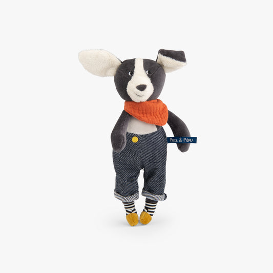 Puce the Dog Plush Toy for 1+: Puce & Pilou, Moulin Roty