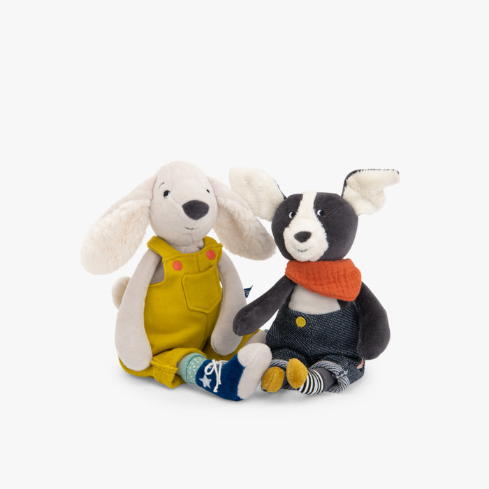 Puce the Dog Plush Toy for 1+: Puce & Pilou, Moulin Roty