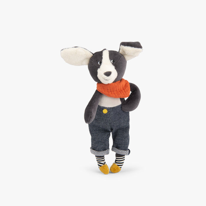 Puce the Dog Plush Toy for 1+: Puce & Pilou, Moulin Roty