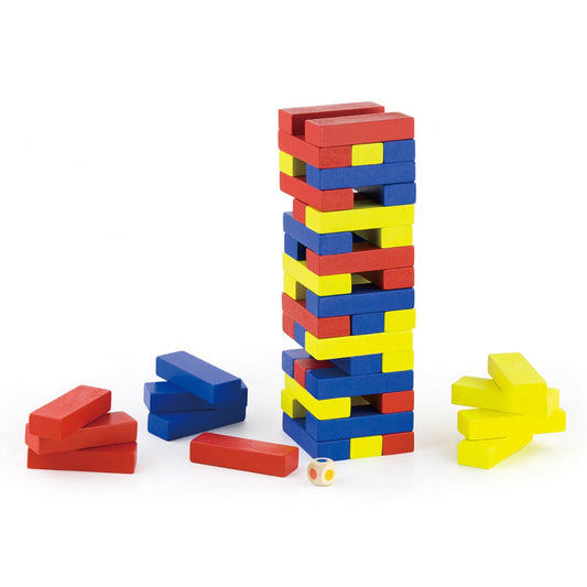Viga Block Tower colors and dices