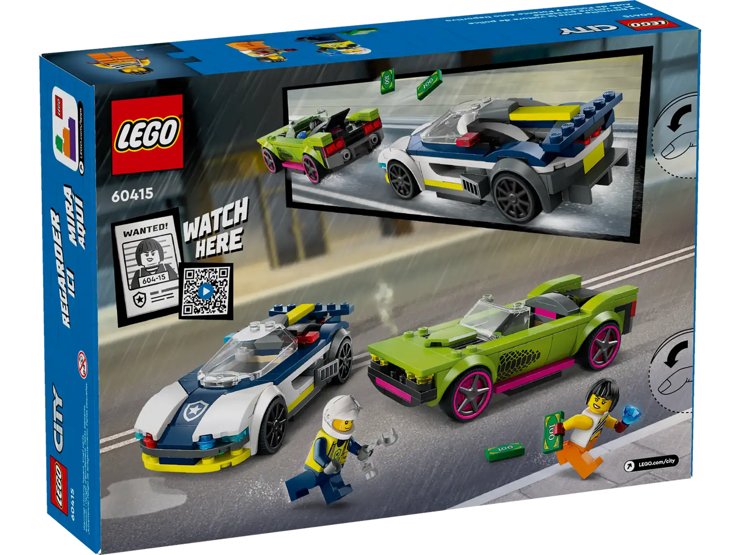 LEGO® City Police Car and Muscle Car Chase 60415