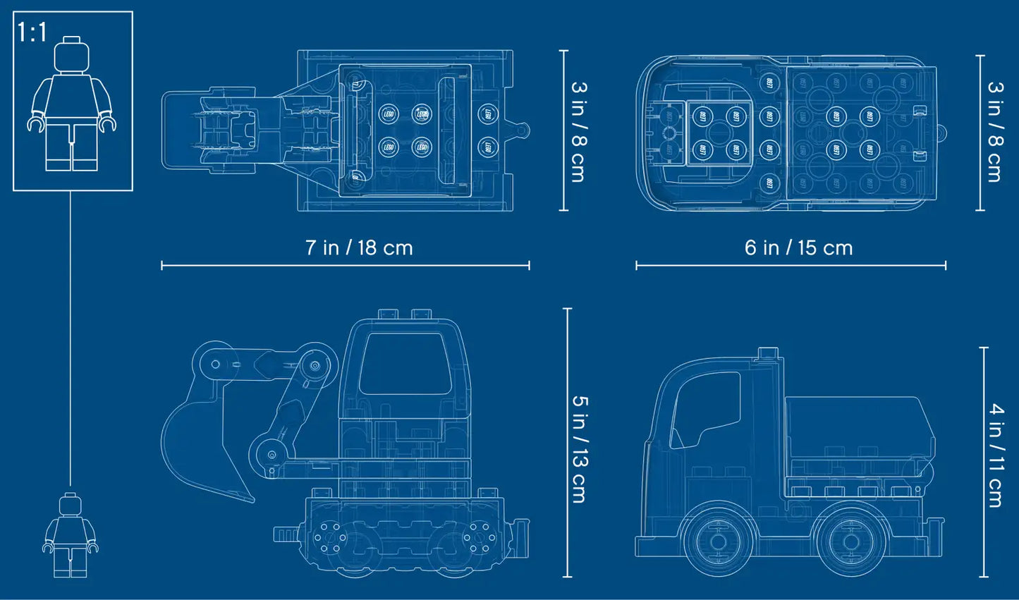 LEGO® DUPLO® Truck & Tracked Excavator 10931