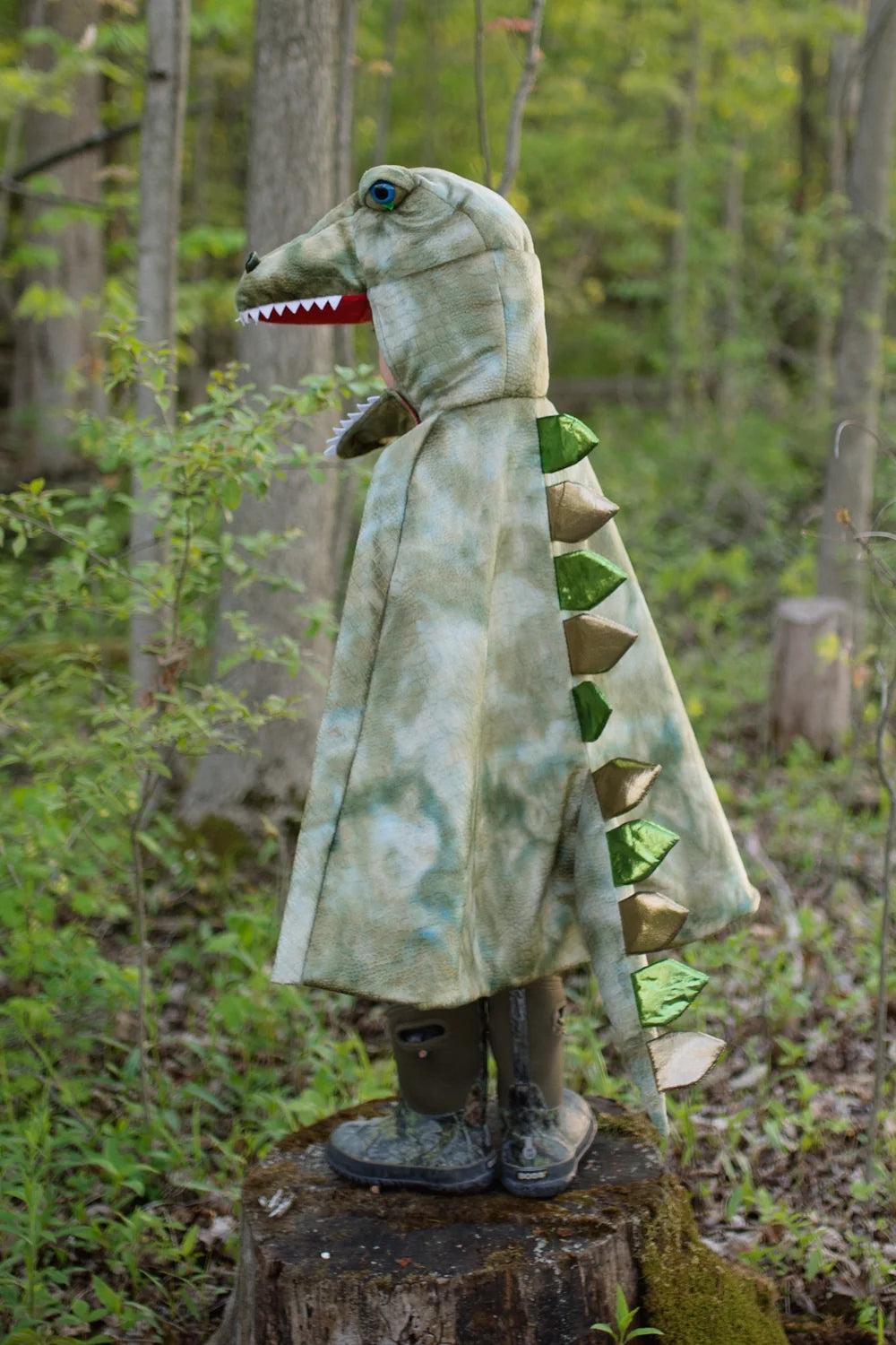 Grandasaurus T-Rex Cape With Claws, Dinosaur Costume For Kids