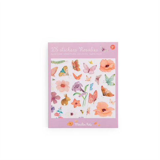 Pack of 108 stickers Les Rosalies, Moulin Roty