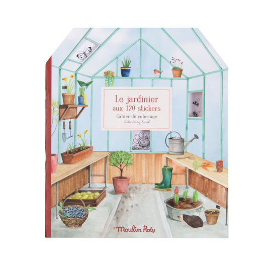 Gardener sticker book Le jardin du moulin, Moulin Roty