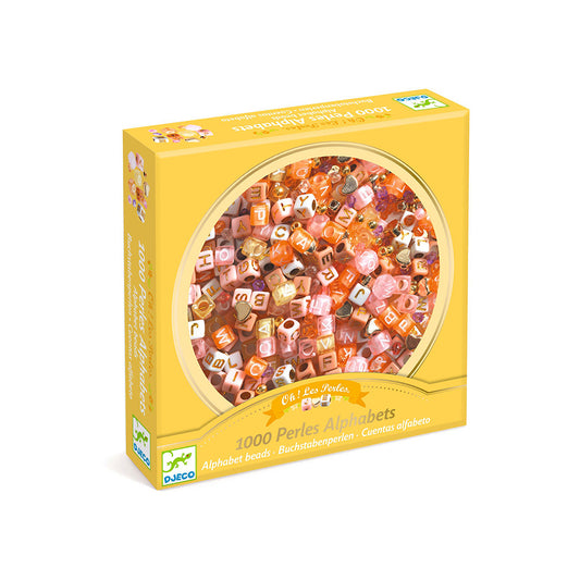 Djeco Art and craft Beads and jewellery Alphabet beads, Gold