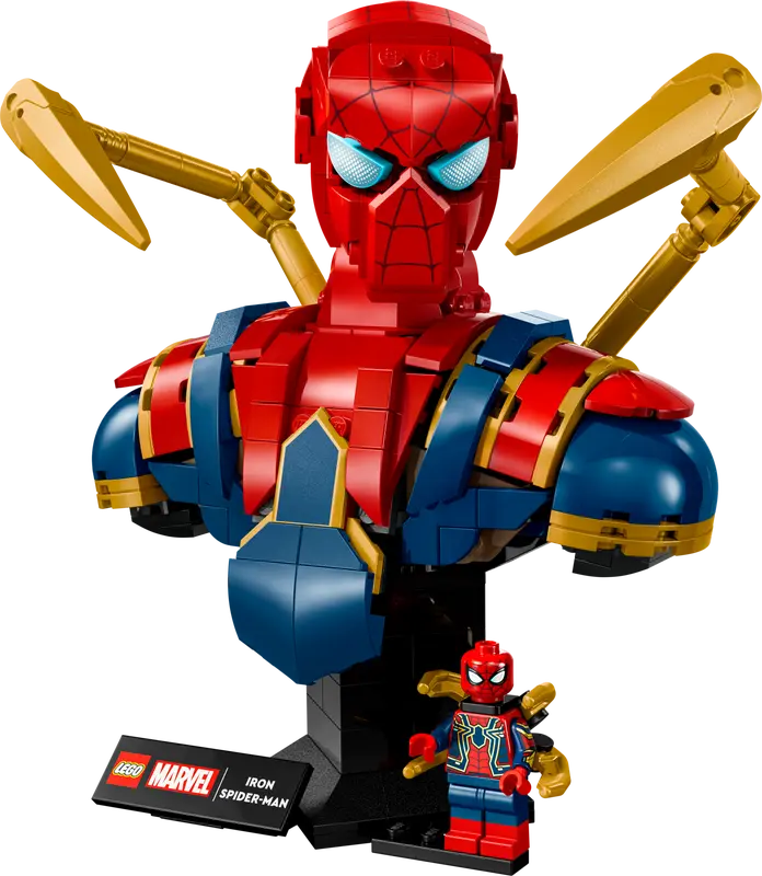 LEGO Marvel Iron Spider‑Man Bust 76326