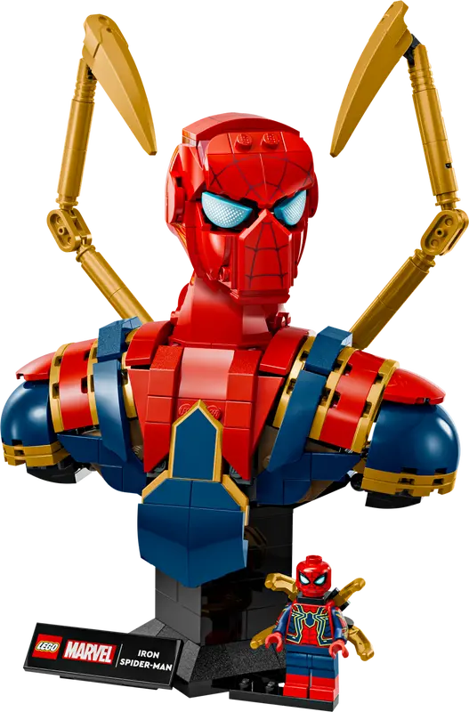 LEGO Marvel Iron Spider‑Man Bust 76326