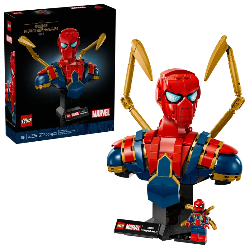 LEGO Marvel Iron Spider‑Man Bust 76326