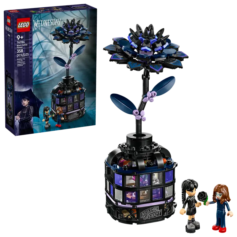 LEGO Wednesday Black Dahlia Flower 76784