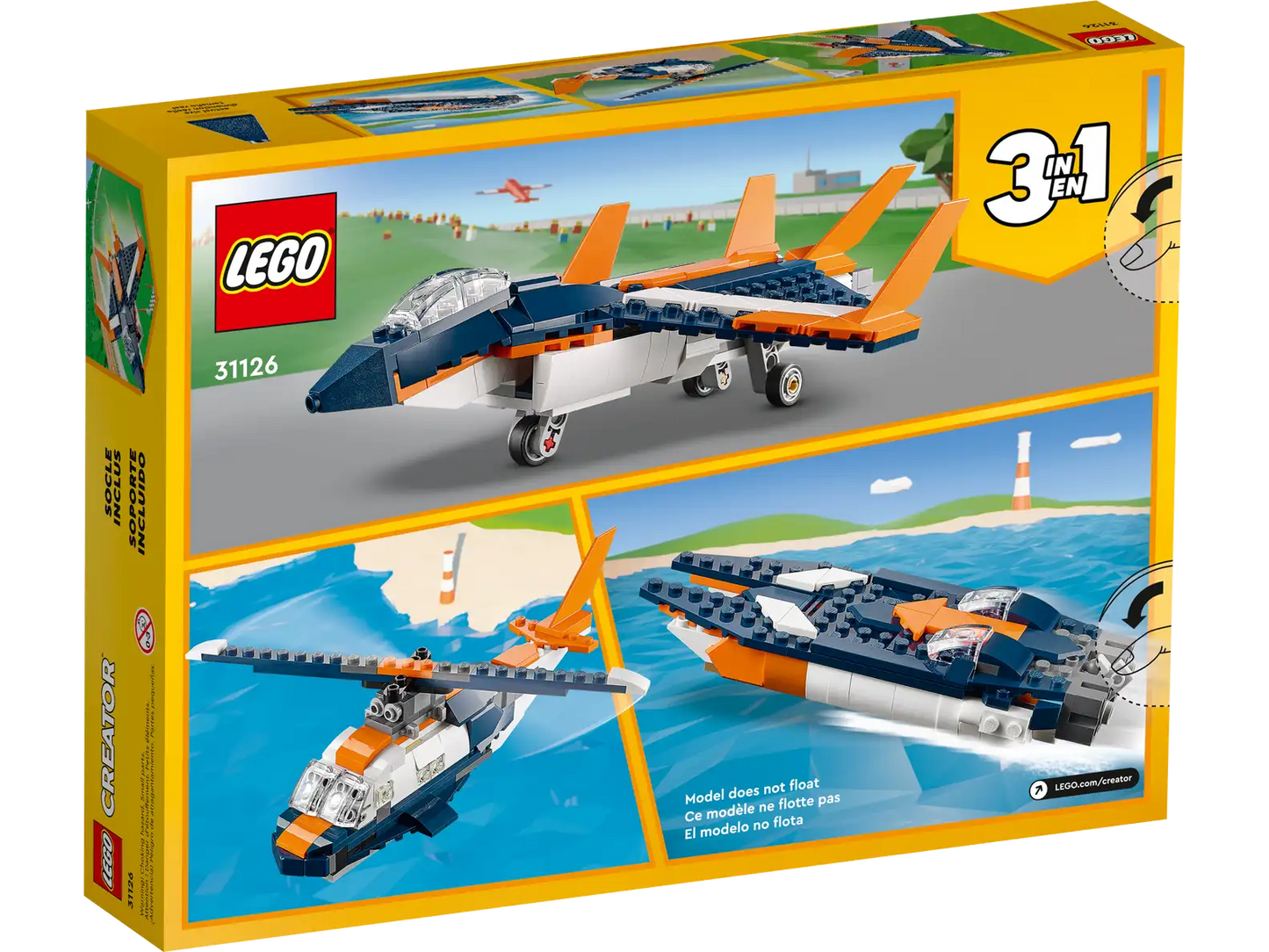 LEGO® Creator 3in1 Supersonic-jet 31126