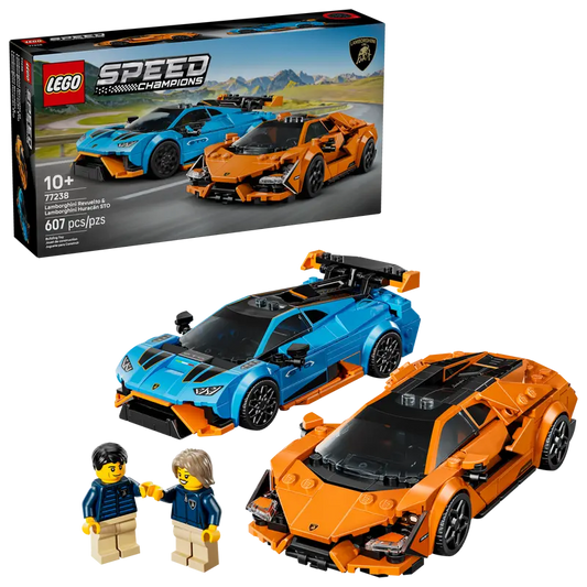 Lamborghini Revuelto & Huracán STO 77238, LEGO Speed Champions