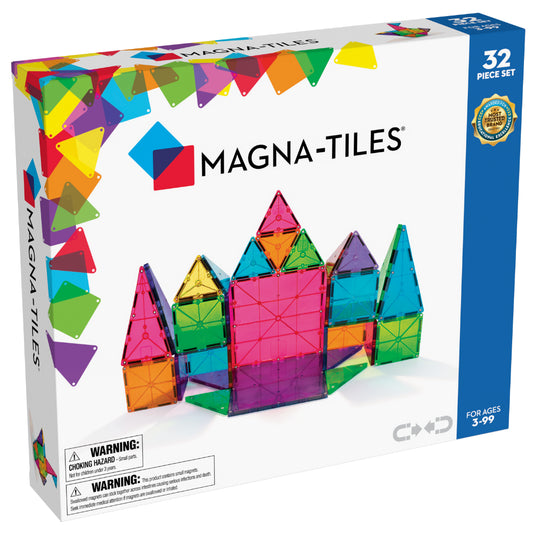 Clear Colors 32 Set Magna-tiles