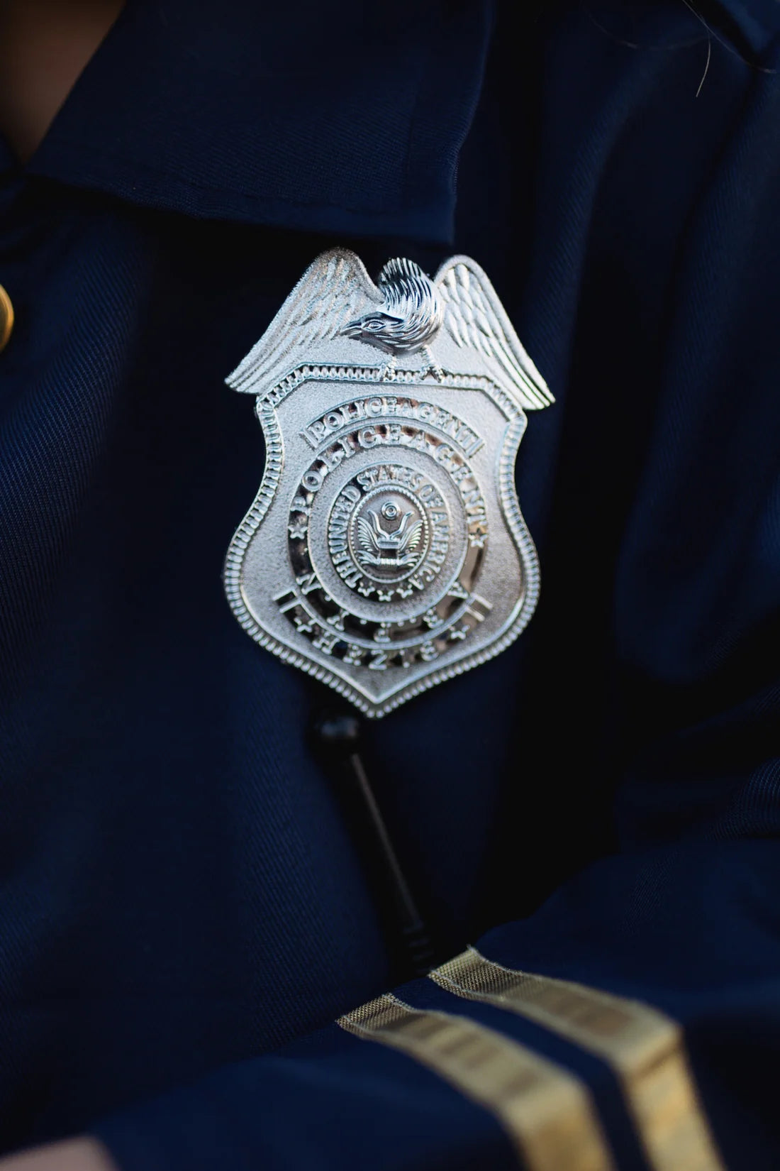Police Officer Costume Set For Kids 5-6, 5-Piece