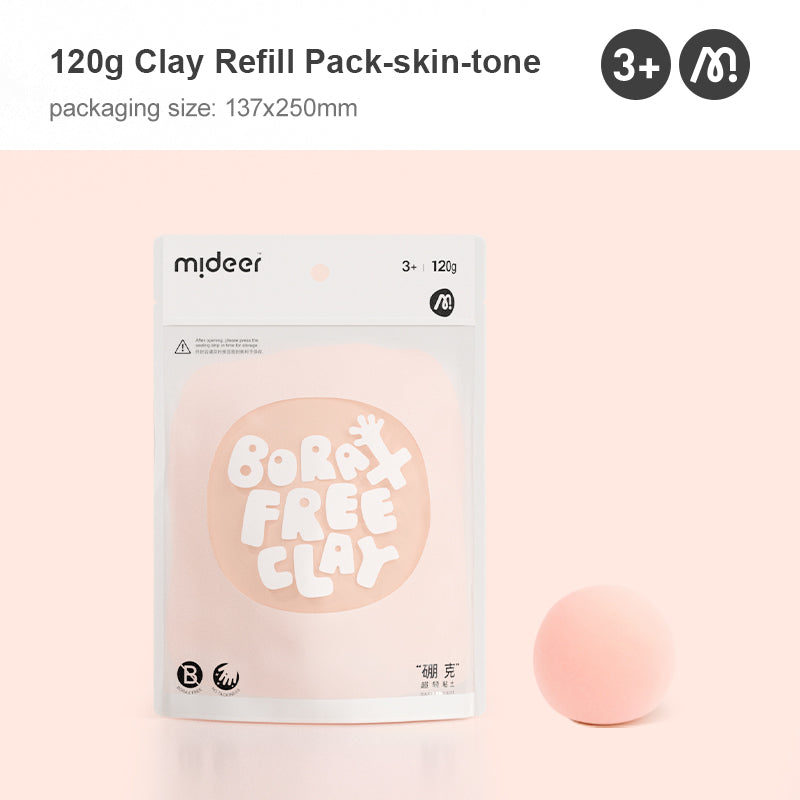 mideer STEAM Borax Free Clay- Skin Color