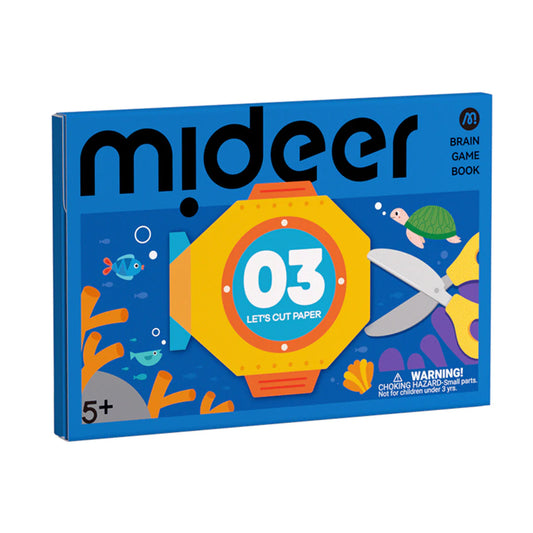 Level Up Brain Gamebook - Let's Cut Paper Level 3, Mideer