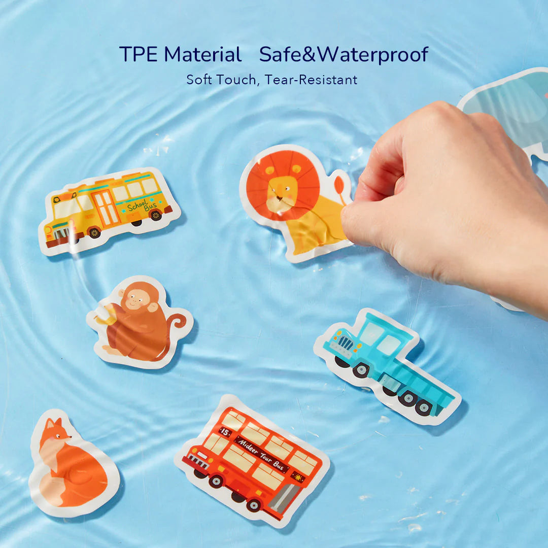 Reusable Jelly Sticker Set  - Incredible Aquarium, Mideer