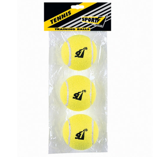 Sport1 PACK OF 3 BALLS TENNIS TRAINING YELLOW BALL
