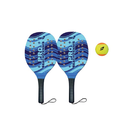 Sport1 PAIR OF BEACH TENNIS RACKETS PRO COLOR with ball