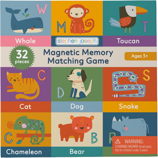 MAGNETIC MEMORY MATCING GAME ANIMALS S25