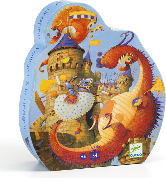 Djeco Puzzle - Vaillant et le Dragon - 54pcs